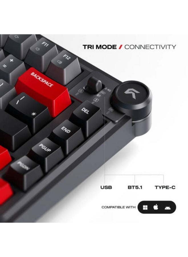 سايبيرت لوحة مفاتيح الألعاب Cybeart Nighthawk 75 | TKL ثلاثية الأوضاع - إصدار التوقيع اللاسلكي - Image 5